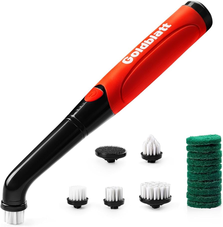 Goldblatt Cordless Electric Spin Scrubber 18-Piece Kit, Power Scrubber with Battery Indicator Lig... | Amazon (US)