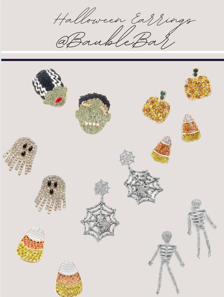Cutest Halloween earrings from Bauble Bar! Mix and match them! Perfect for all fall & Halloween!

#LTKSeasonal #LTKstyletip #LTKbeauty