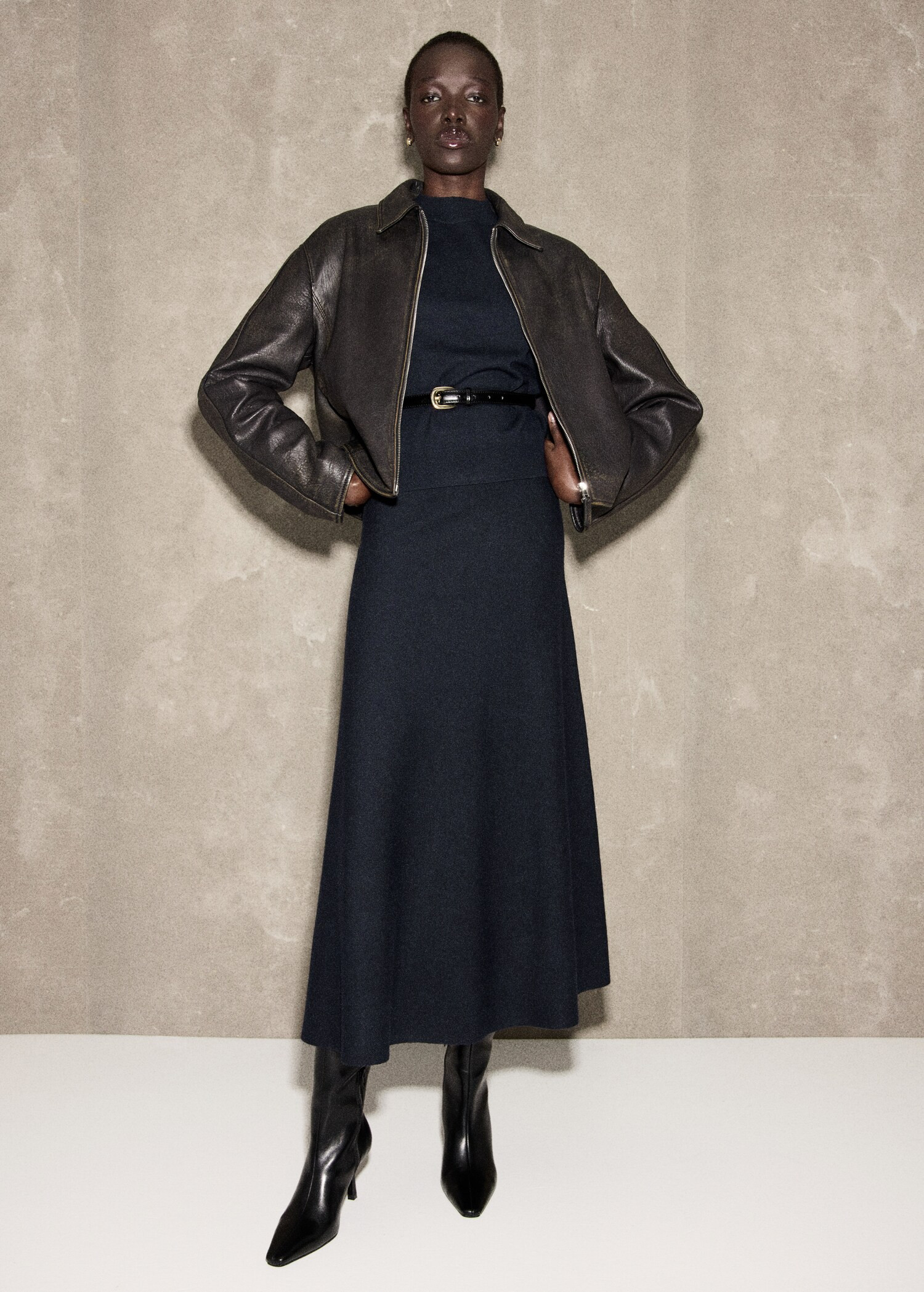 Kurzarm-Pullover aus Wollgemisch | Mango EU