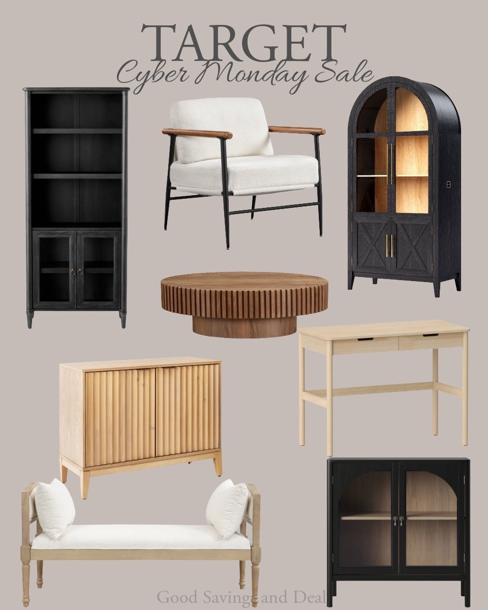 Target Cyber Monday deals. Up to 60% off furniture. Arched bookshelf. Living room design. Display cabinet.

#LTKHome #LTKCyberWeek #LTKSaleAlert
