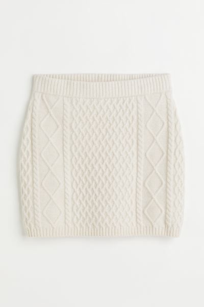Cable-knit skirt | H&M (UK, MY, IN, SG, PH, TW, HK)