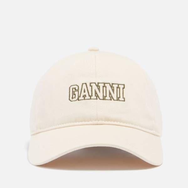 Ganni Software Logo-Embroidered Organic Cotton Baseball Cap | Coggles (Global)
