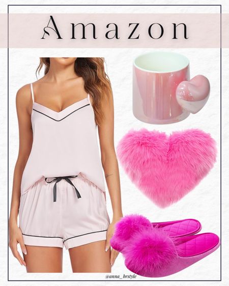 Valentine's Day pajama, Valentine's Day pj set, Valentine's Day pajama decor, pink slippers 

#LTKfindsunder100 #LTKfindsunder50