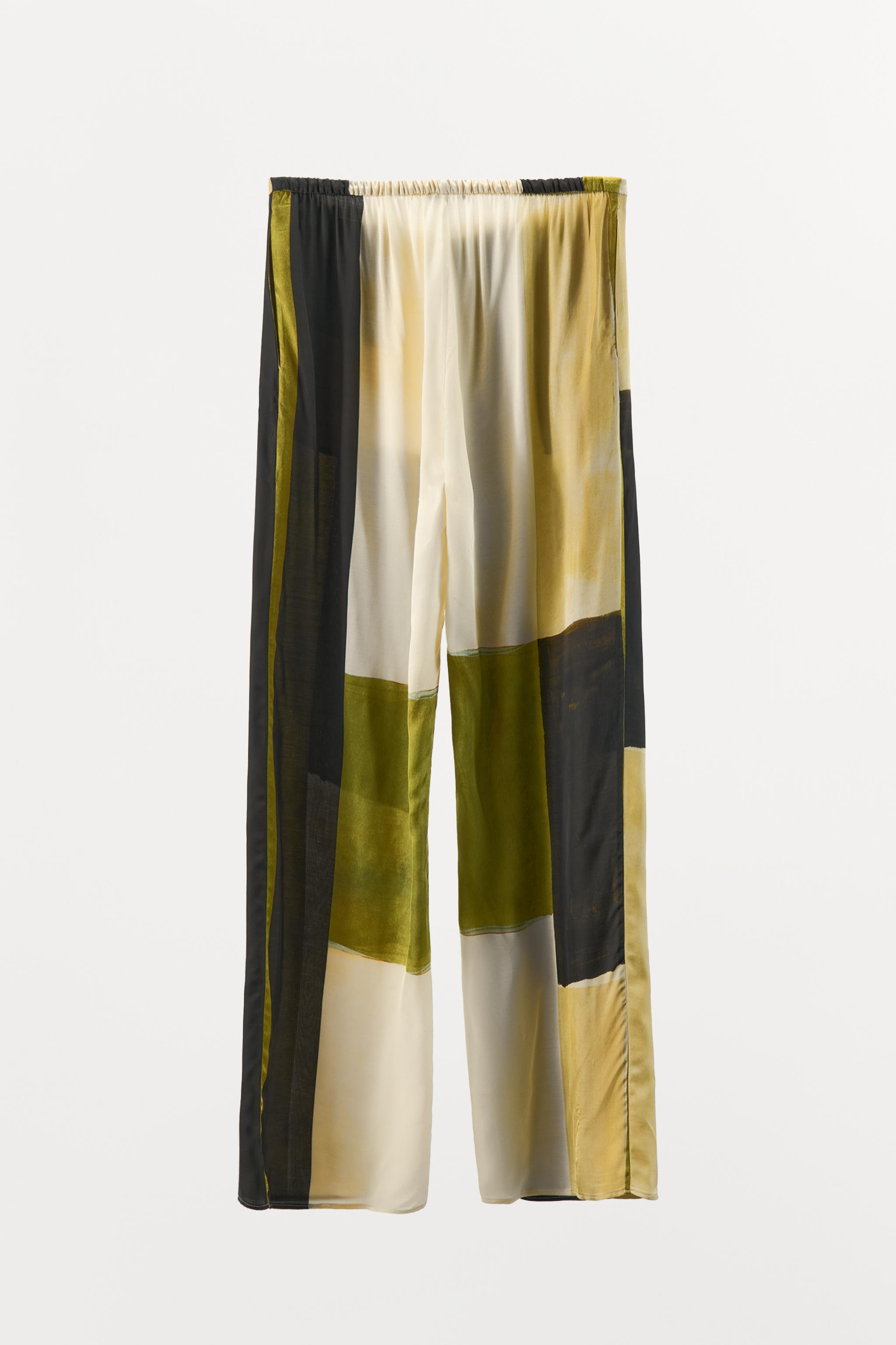 SATIN PRINTED TROUSERS | Zara UK