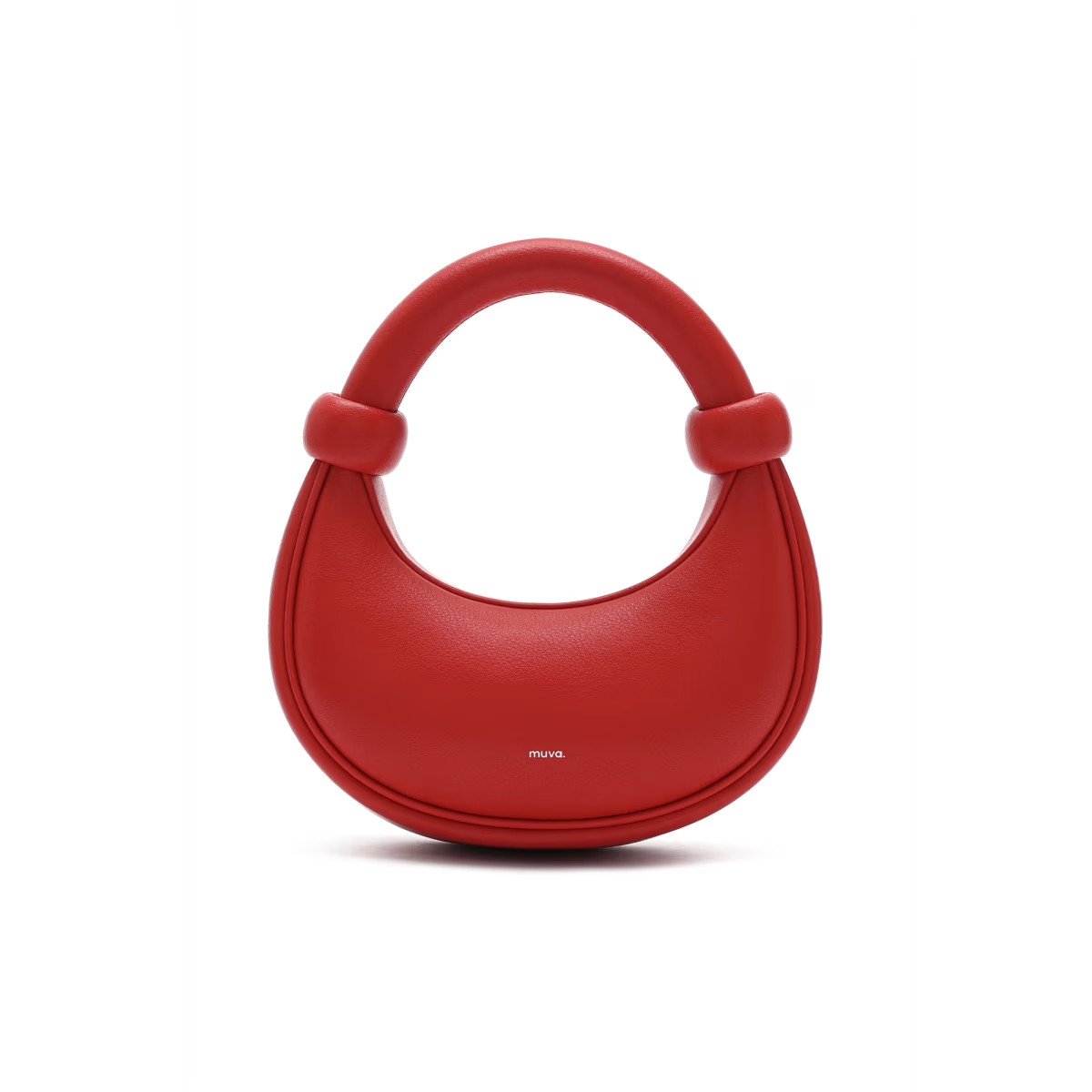 Kyoto Red Leather Crossbody Crescent Bag | Wolf & Badger