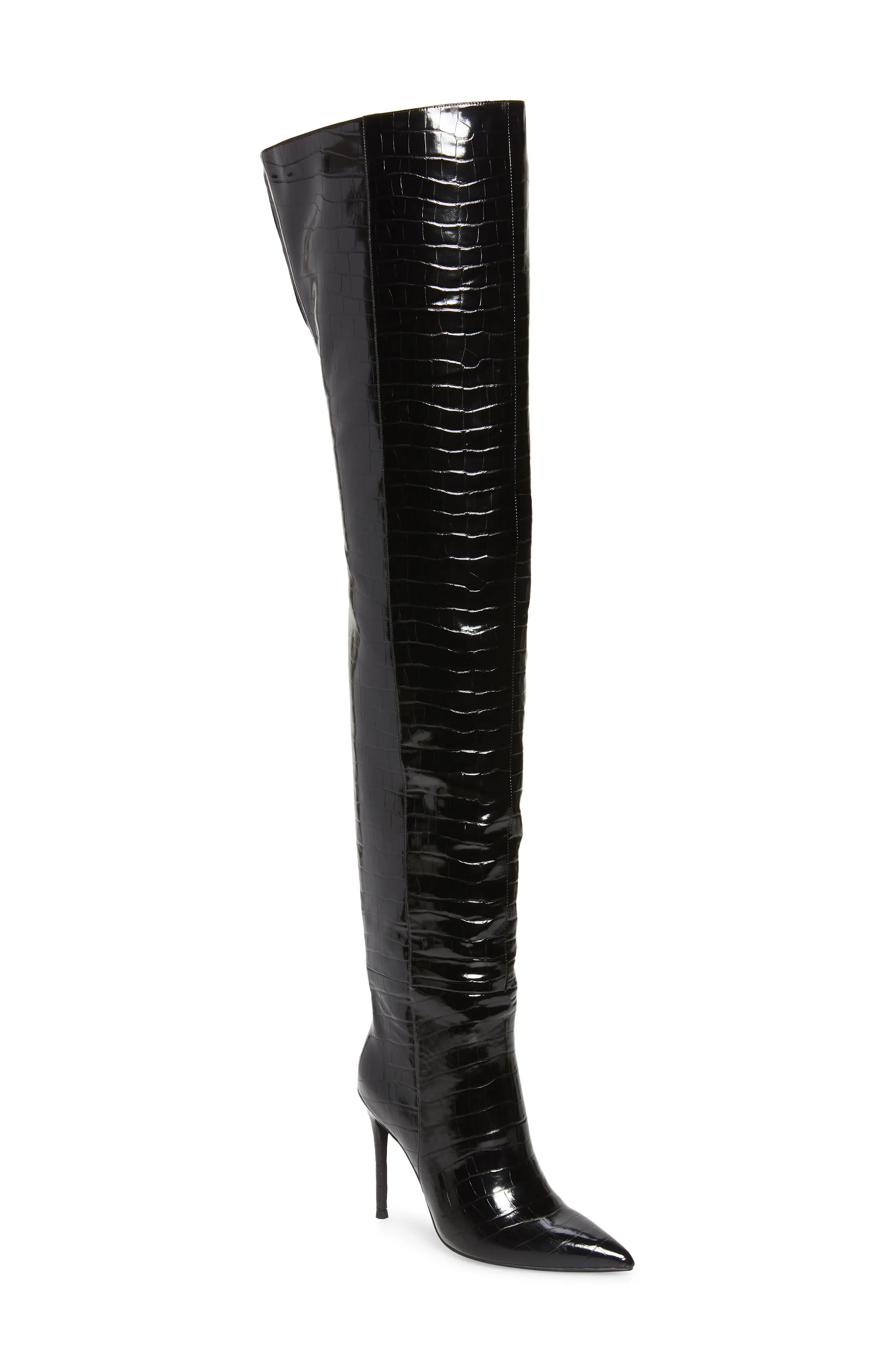 Women's Jeffrey Campbell Arsenic Thigh High Boot, Size 8.5 M - Black | Nordstrom