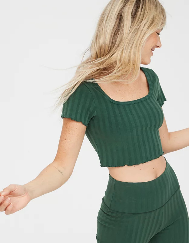 OFFLINE By Aerie OG Groove Crop Tee | American Eagle Outfitters (US & CA)
