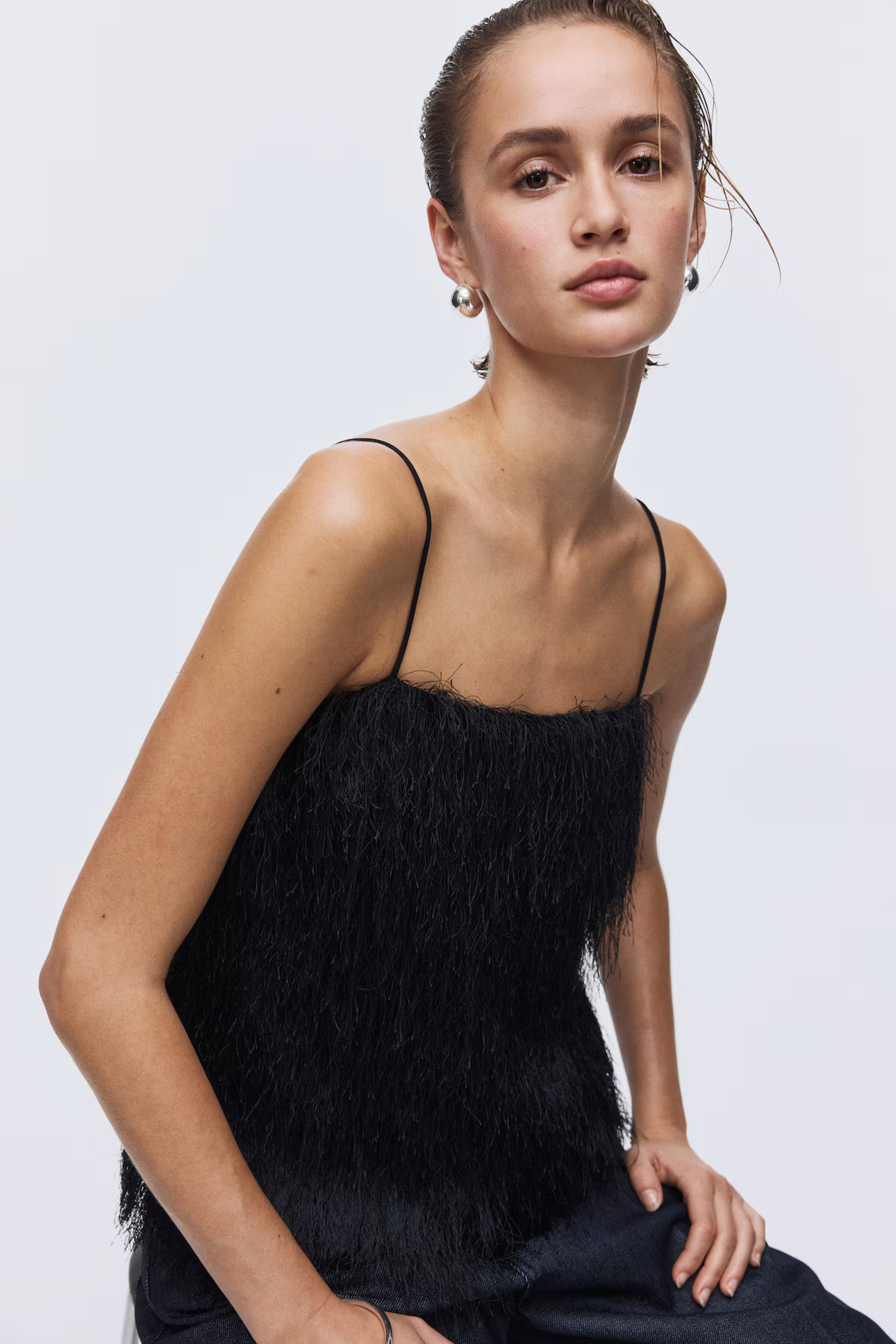 Fringed strappy top | H&M (UK, MY, IN, SG, PH, TW, HK)