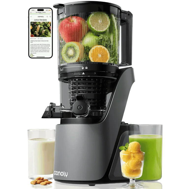 Canoly C16 Cold Press Juicer 6"Extra Wide Chute, 3-in-1 for Juice, Sorbet & Nut Milk. Quiet, Easy... | Walmart (US)
