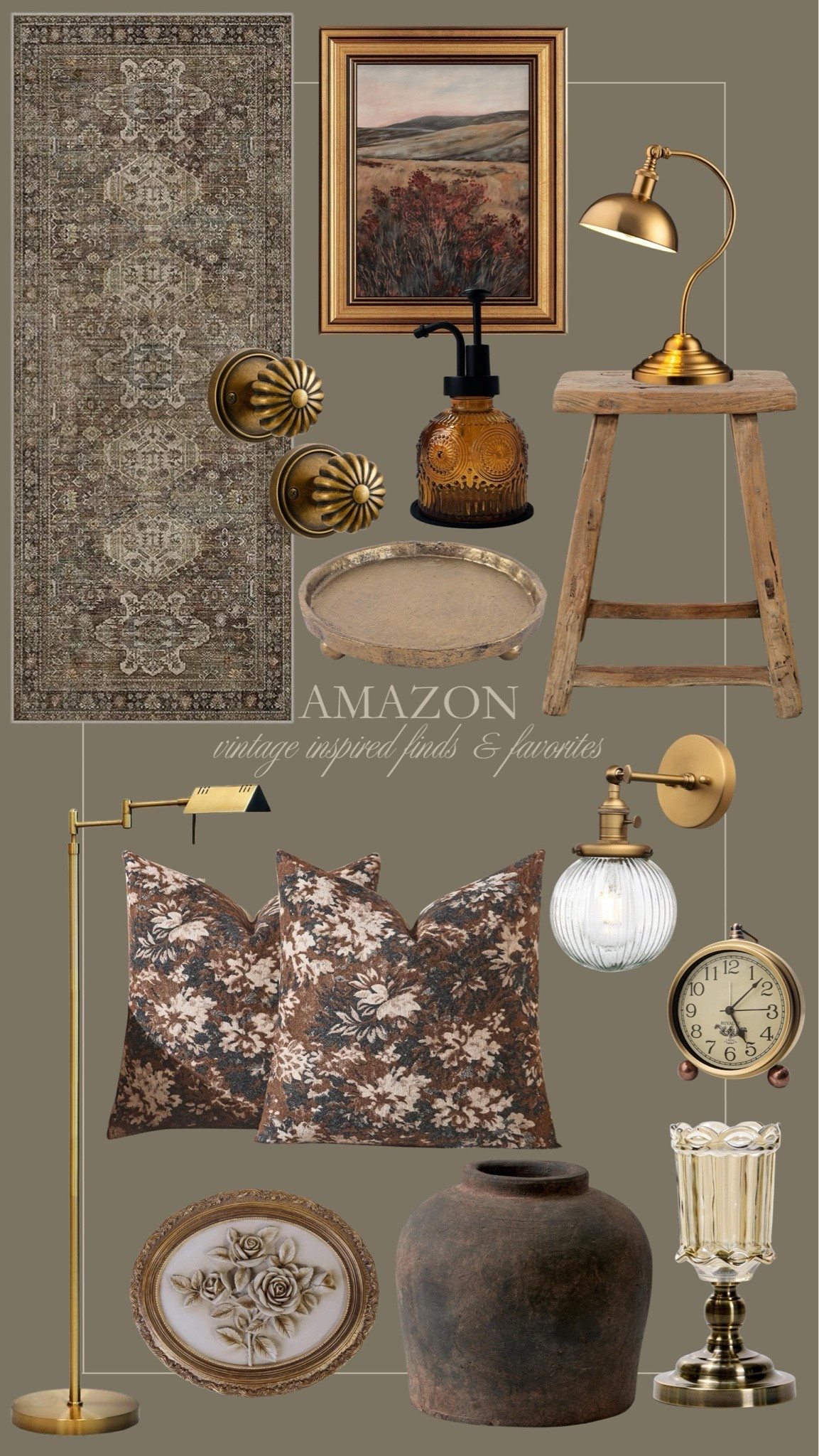 Amazon vintage inspired finds and favorites 🤎 Love these pretty, moody home decor finds from Amazon. 😍