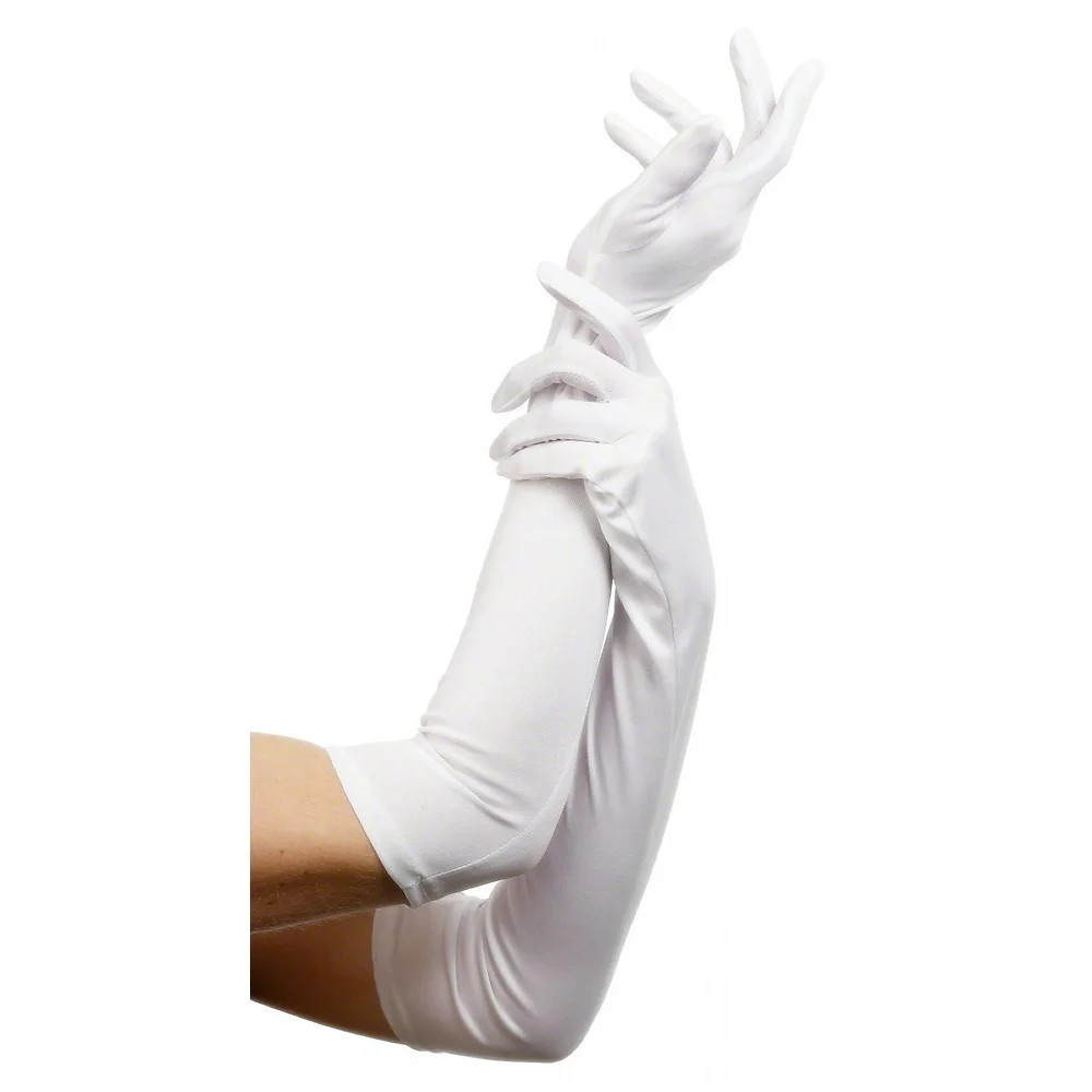 Long Gloves Adult Costume Accessory White | Walmart (US)