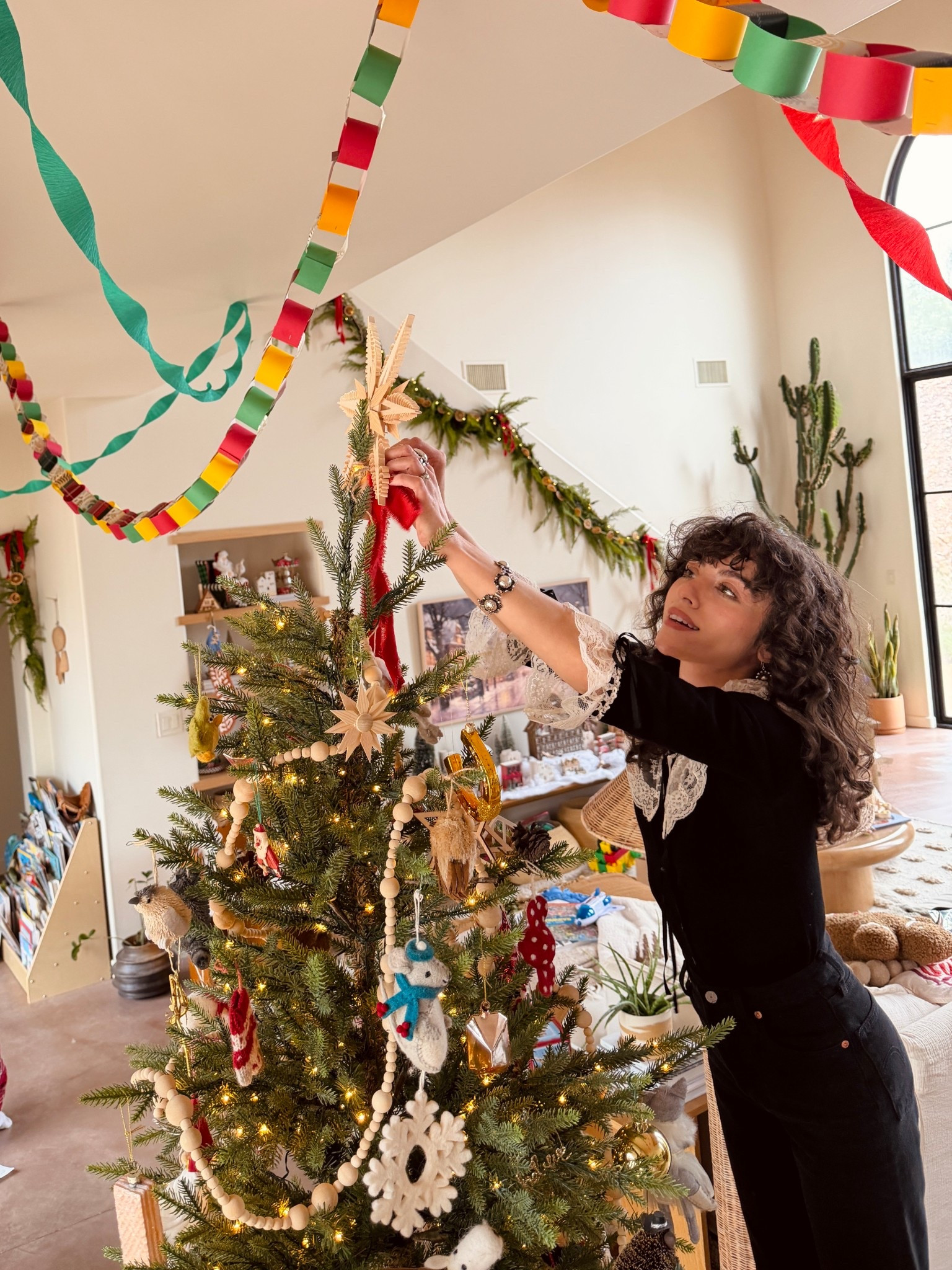 The prettiest black sweater with lace collar  

#LTKHoliday