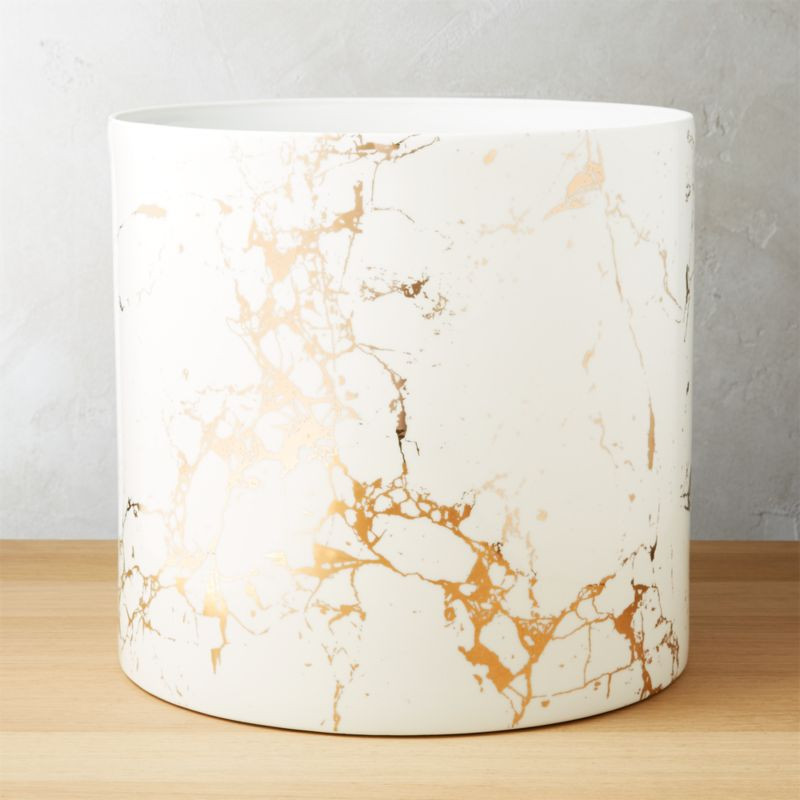 Palazzo Large Marbleized Planter + Reviews | CB2 | CB2