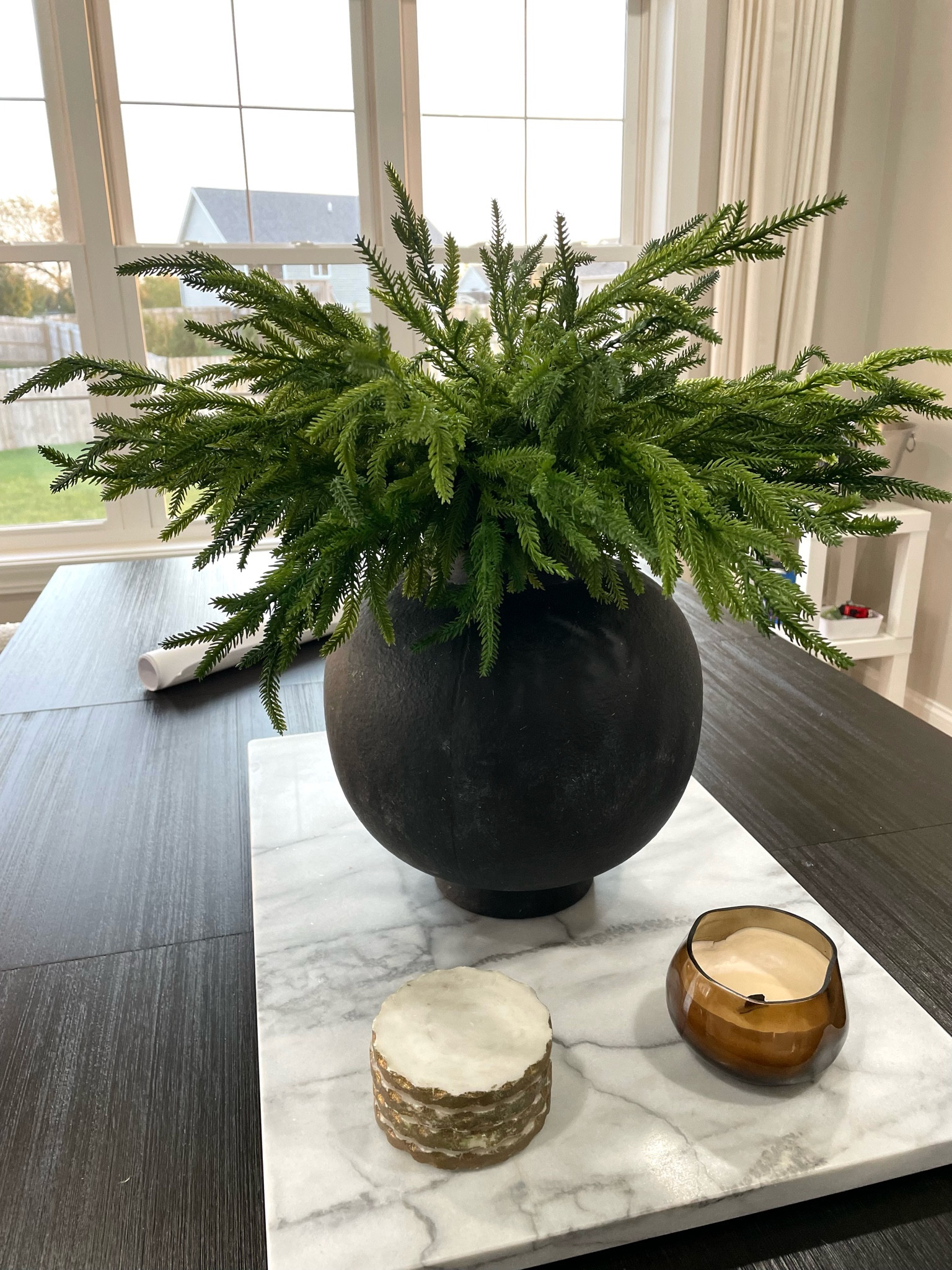 Winter Christmas Decor: Realistic Pine Tree Stems

These realistic, pine stems are a dupe for a very expensive brand. I got them on Amazon and I’d give them a 9.5 out of 10. This has the entire package of stems in it for a full look. You could get away with less, but I think one package of stems per vase is what looks the best. They have a natural “flop” & movement to them, so they look super realistic for the price. I got the 12 pack.

#LTKHoliday #LTKHome #LTKSeasonal