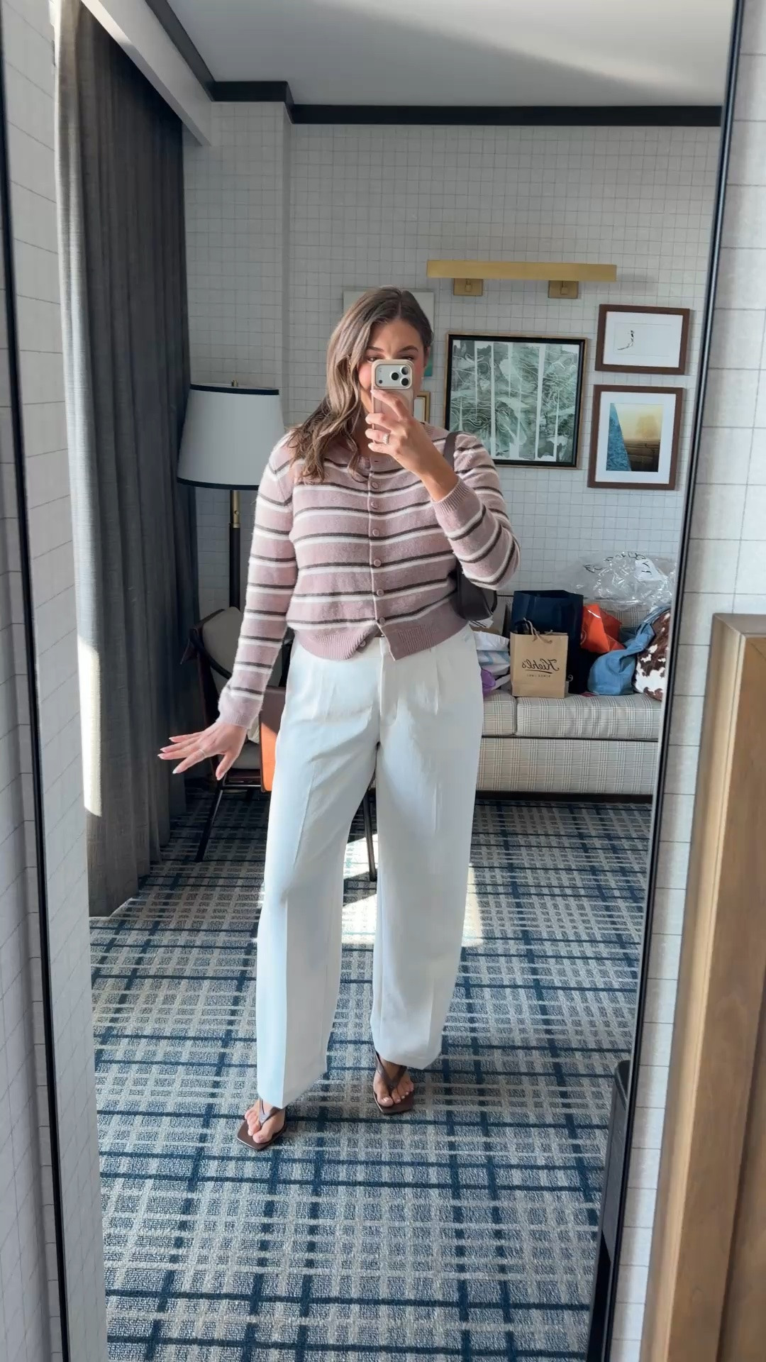 Proof that white pants absolutely work for fall 🤎🍂 This striped cardigan is such an easy throw-on piece and I love it paired with relaxed trousers and simple sandals.

fall outfit size 14, midsize fall outfit, cardigan outfit size large, white pants fall outfit, casual fall style, size 14 outfit inspo

#LTKCon #LTKMidsize #LTKootd