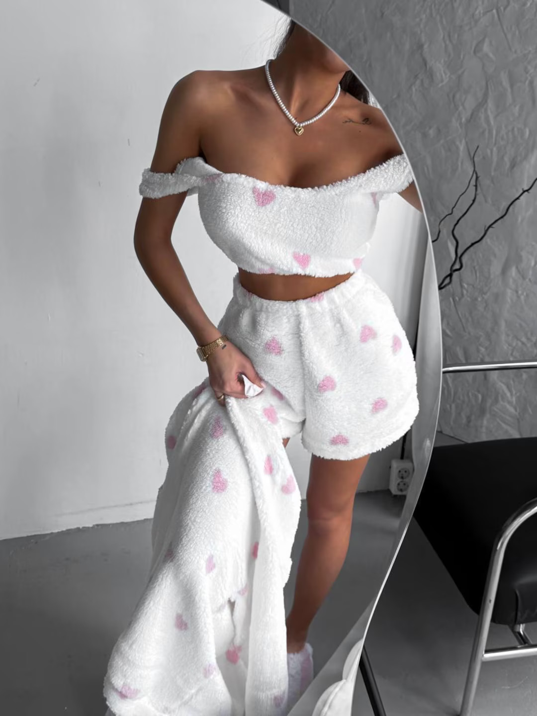 Cozy Women Pajama Set - Three Piece Soft Fleece Loungewear - Gift Set Warm Winter Sleepwear -Home... | Etsy (US)