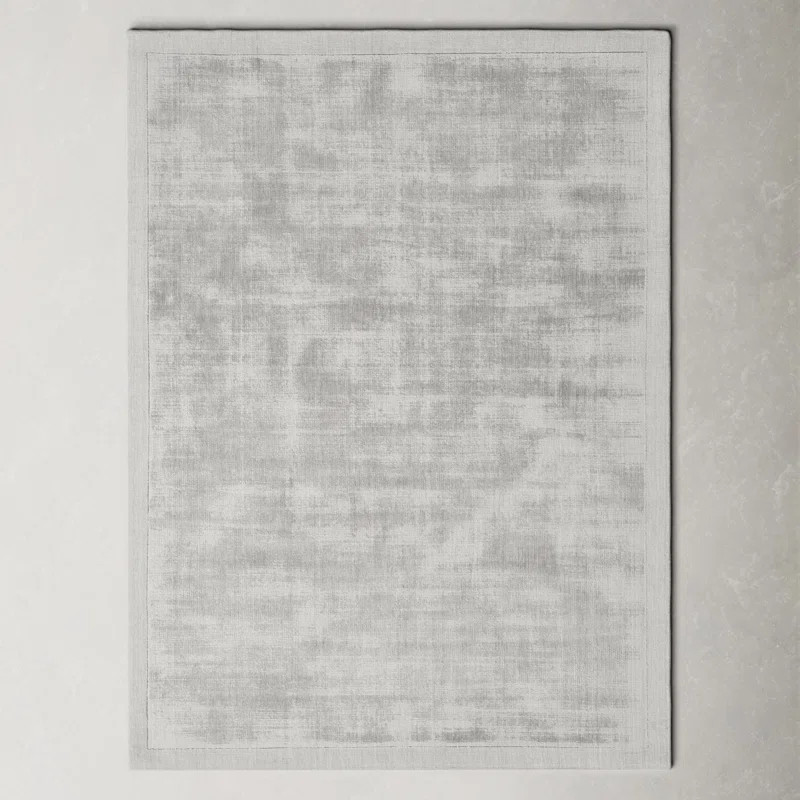 Mckinley Handmade Viscose Light Gray Rug | Wayfair North America