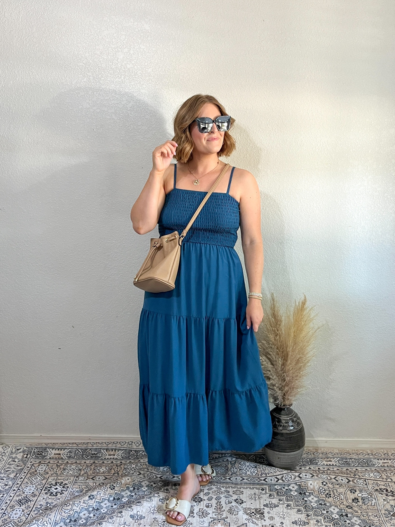 Day 4 of Summer Outfits// a lightweight & flowy maxi dress! Dresses like these I love for Summer because they are so easy to throw on + very comfortable. 

Wearing L (tts) I’m 5’4 + adjustable straps 

#LTKStyleTip #LTKMidsize #LTKSeasonal