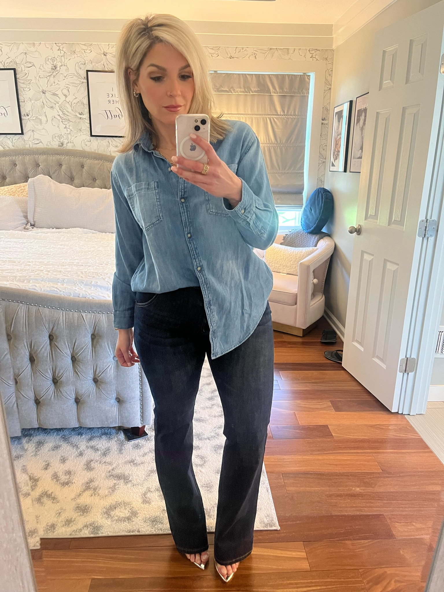 Canadian tuxedo 

#LTKstyletip #LTKSeasonal #LTKsalealert