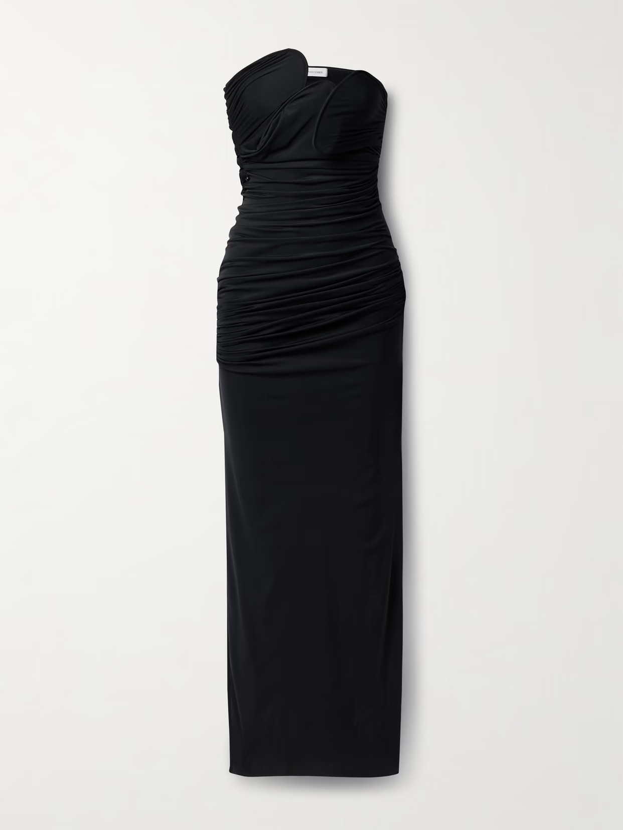 Christopher Esber - Encompassed Strapless Ruched Jersey Maxi Dress - Black | NET-A-PORTER (UK & EU)