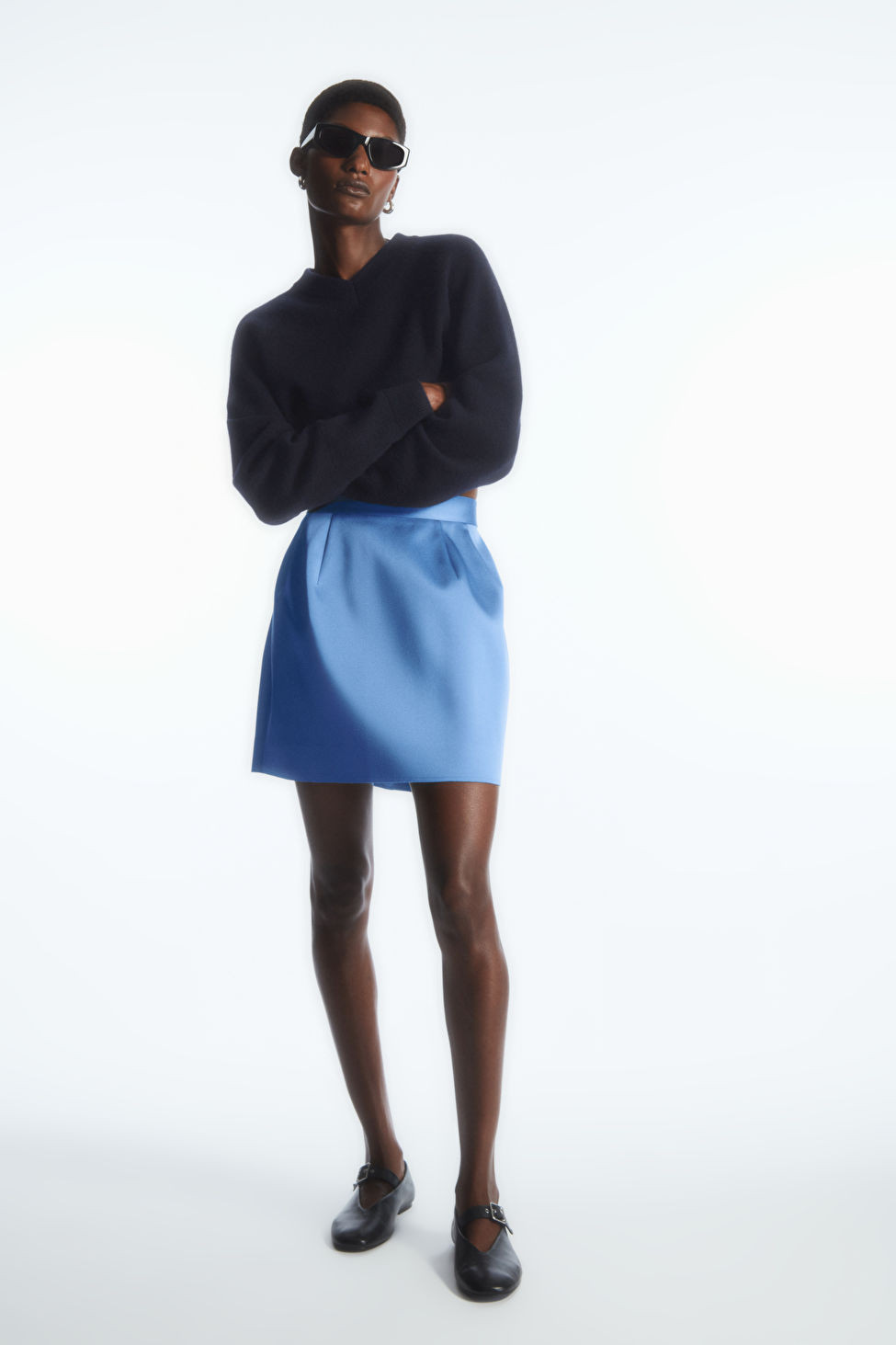 SKULPTURALER MINIROCK - Blau - Skirts - COS | COS (EU)