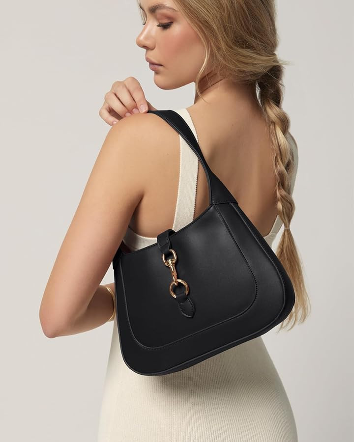 Shoulder Bag for Women - Small Shoulder Purses - Top Handle Structured Handbags - Adjustable Stra... | Amazon (US)