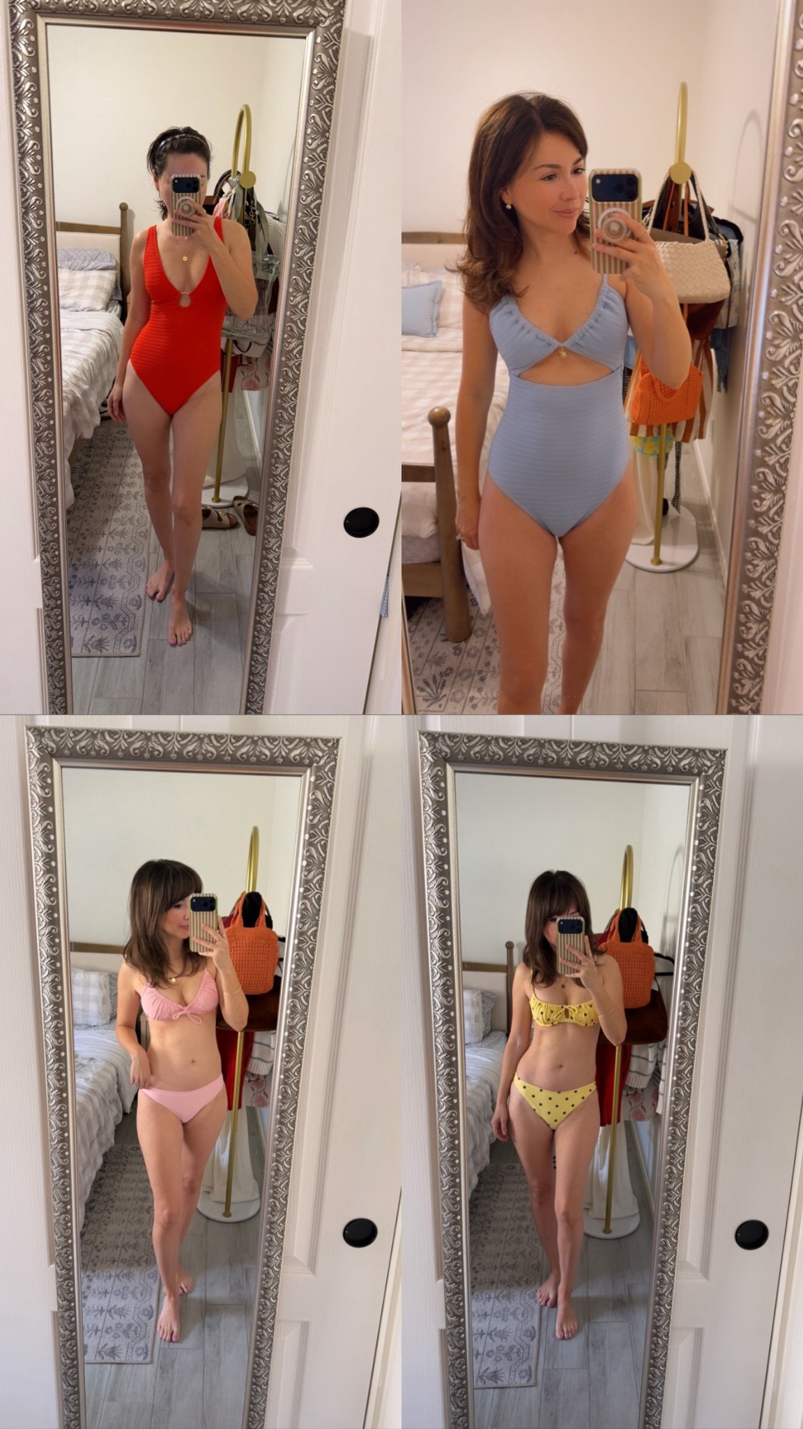 Swim try-on for my fellow 5’2 petites. These are the styles that actually fit without feeling overwhelming or needing alterations.

The one-pieces are my go-to for chasing kids at the pool but still feeling pulled together, and the bikinis are simple, flattering, and easy to mix with linen pants or a skirt after swimming.

Everything fits petite frames really well and the cuts are surprisingly flattering through the waist and hips.

Petite swimwear, 5’2 style, petite friendly swimsuits, flattering swimsuits for petites, mom friendly swimwear, summer swim style, petite outfit idea


#LTKPetite #LTKSwim