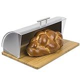Home Basics Bread Box, Acrylic/Wood | Amazon (US)