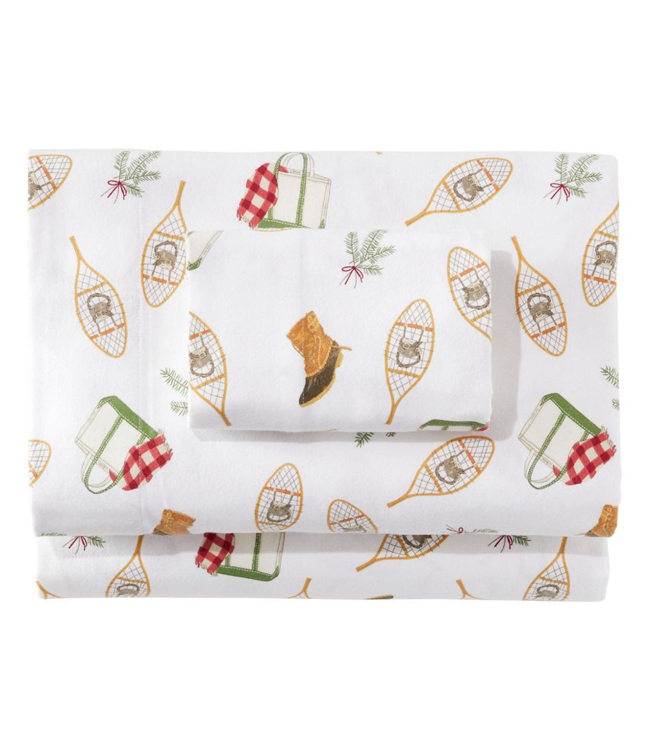 Sara Fitz™ Winter Print Flannel Sheet Collection | L.L. Bean
