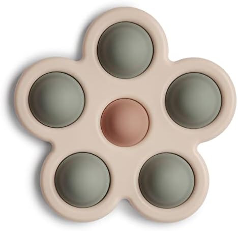 mushie Flower Press Toy (Dried Thyme/Natural/Shifting Sand) | Amazon (US)