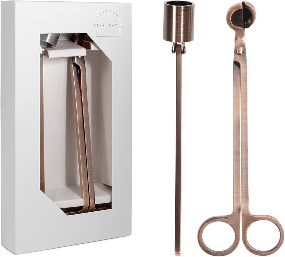 Candle Wick Trimmer and Candle Snuffer Accessory Set – Brushed Copper | Amazon (US)