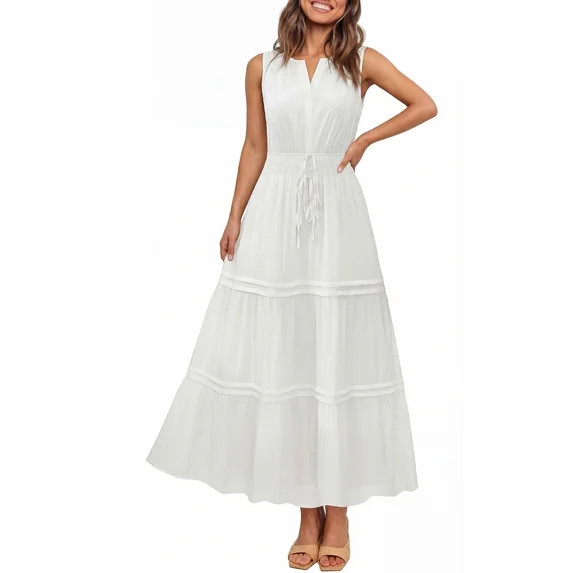 Women’s Pretty Garden SHORT SLEEVE MAXI CAP DRESS - PG MAXI DRESS | Walmart (US)