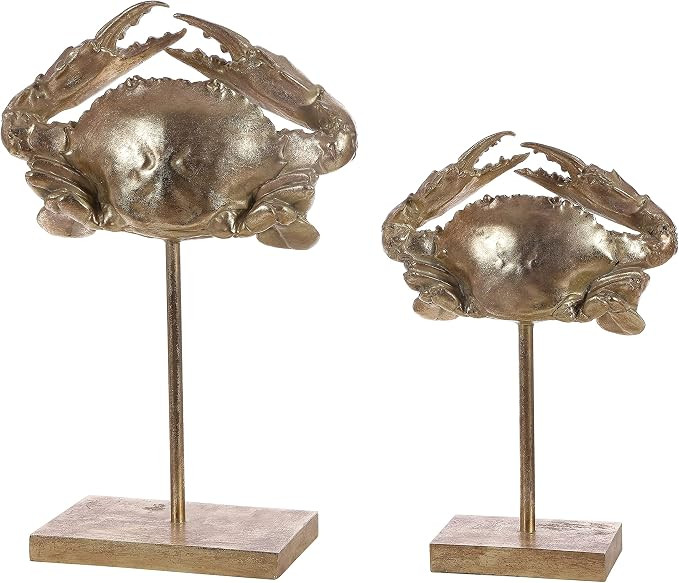 SAFAVIEH Home Collection Conra Gold Crab Table Decor (Set of 2) RDC1205A-SET2 | Amazon (US)