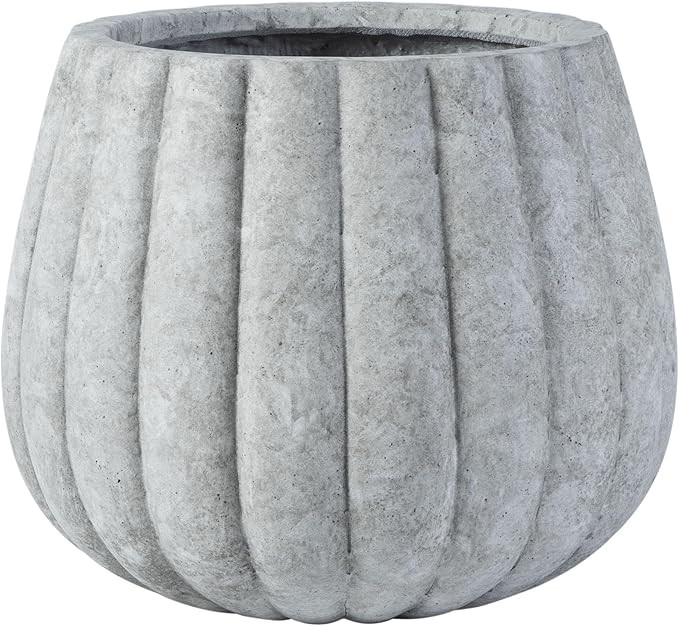 Safavieh Outdoor Collection Kaston Light Grey Concrete Planter (Fully Assembled) | Amazon (US)