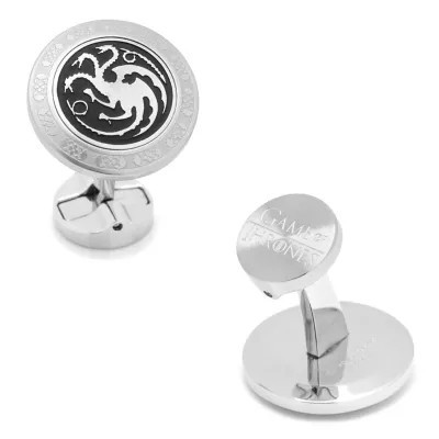 Men's Game of Thrones Targaryen Filigree Stainless Steel Cufflinks | Belk