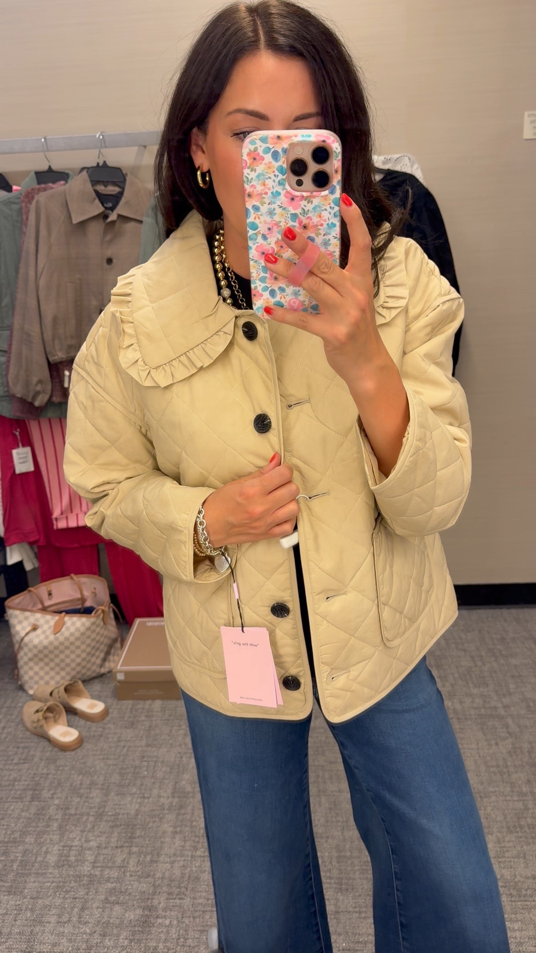 Cutest jacket at Nsale! Wearing a small-totally came home with me😍

#LTKSaleAlert #LTKFindsUnder100 #LTKSeasonal