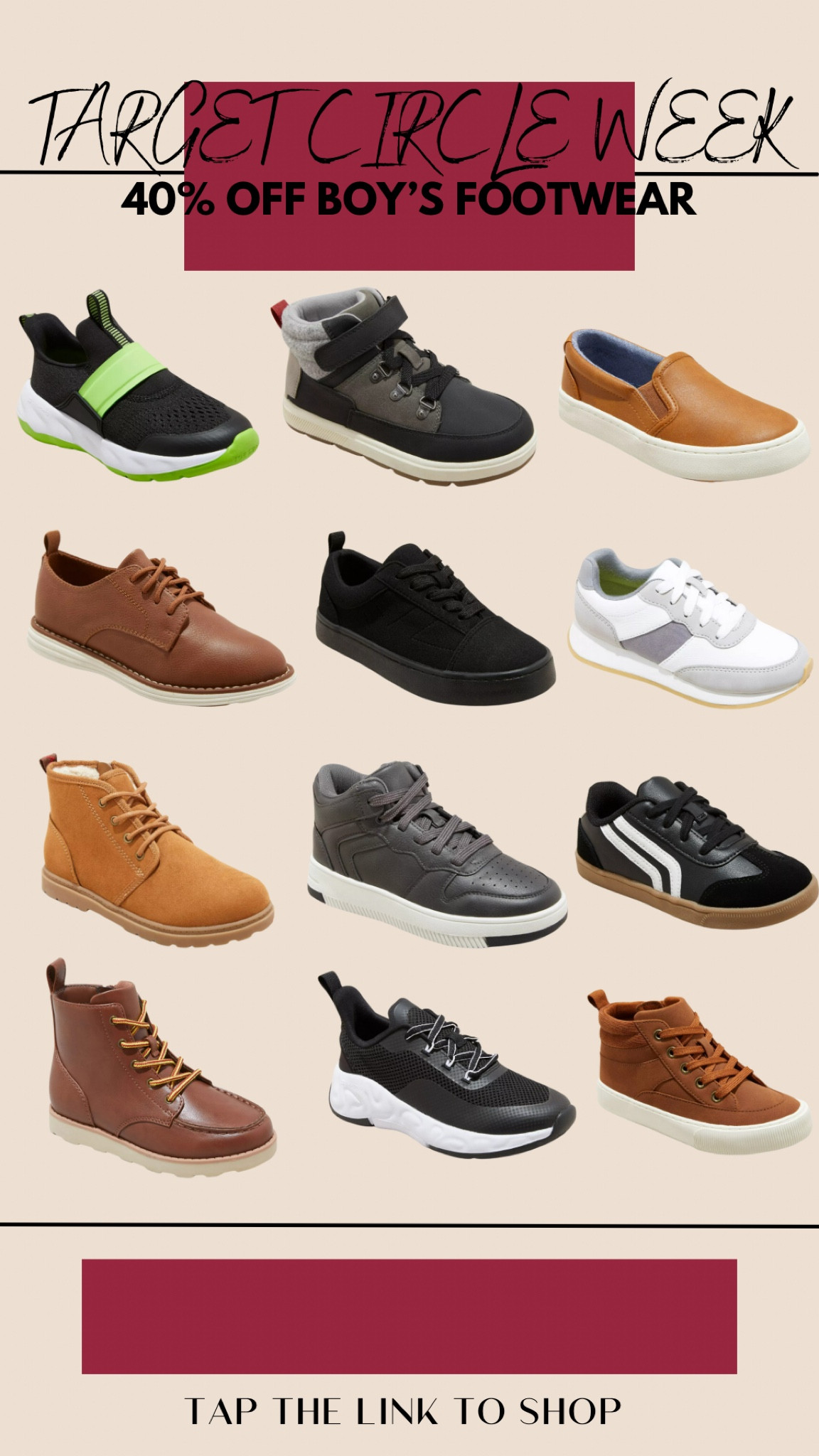 Target circle week⭕️🎯
40% off kids shoes today only 

#LTKShoeCrush #LTKSaleAlert #LTKKids