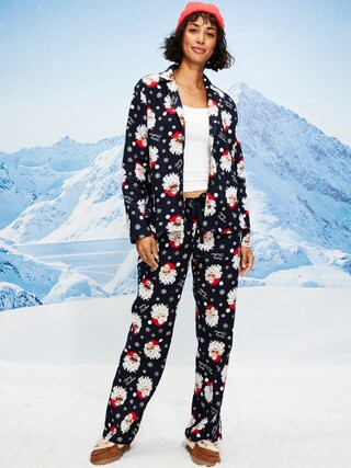 Printed Flannel Pajama Pant Set for Women | Old Navy (CA)