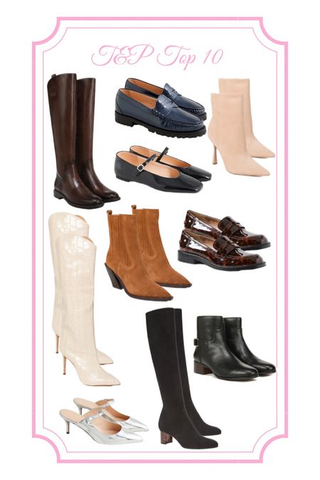 Fall shoes, fall boots, black ankle boots, tall boots, riding boots, brown riding boots, suede boots, ankle boots, high heel boots, flat boots, winter boots, silver heels, silver mules, Mary Jane’s, patent leather shoes, ballet flats, cowgirl boots, loafers, chunky loafers, metallic shoes, silver shoes

#LTKfindsunder100 #LTKshoecrush #LTKSeasonal