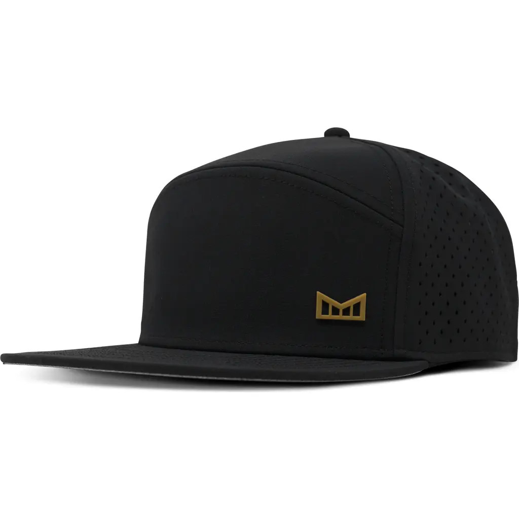 Melin Trenches Icon Hydro Performance Snapback Hat in Black/gum at Nordstrom, Size Medium/large | Nordstrom
