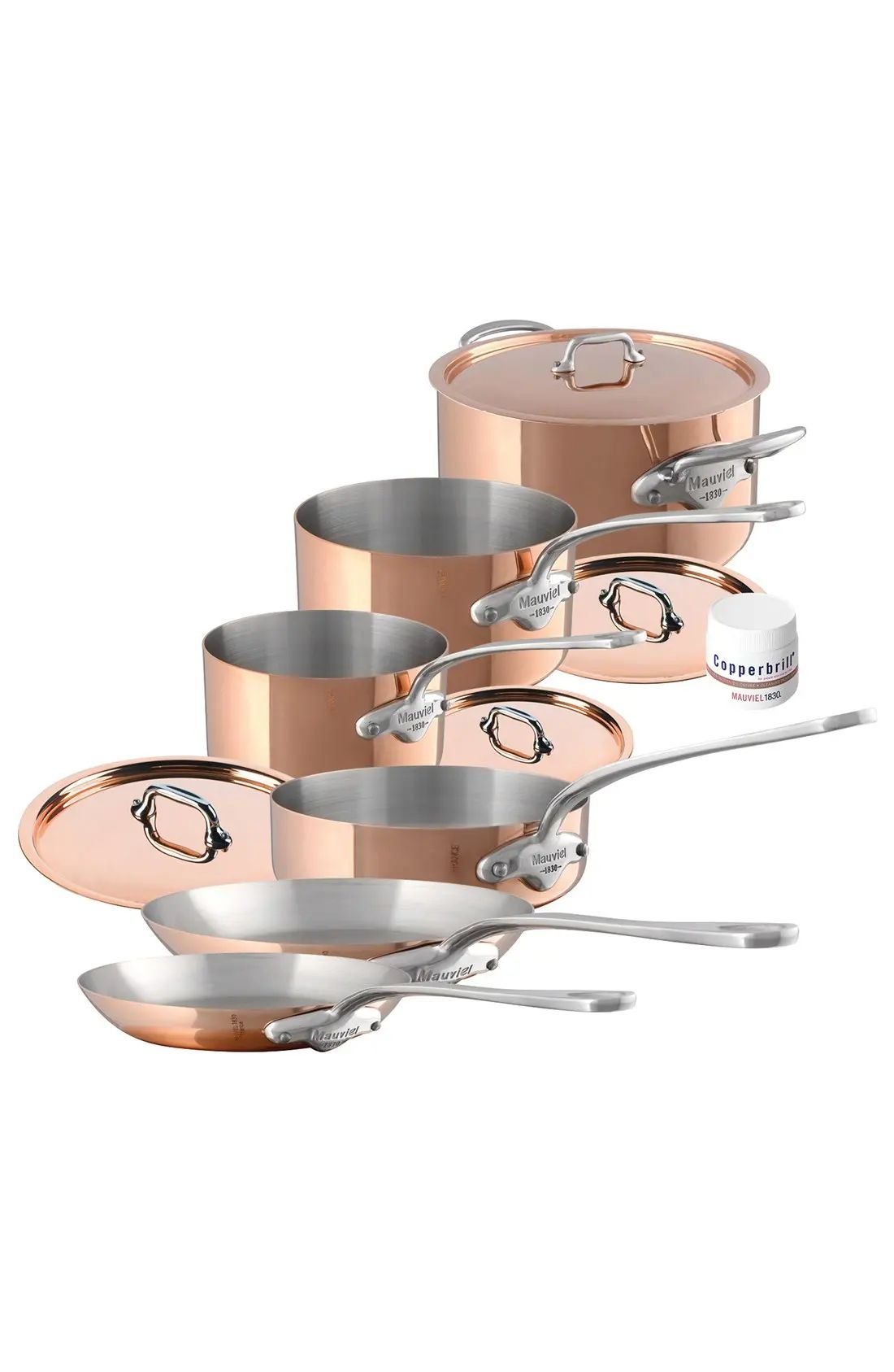 Mauviel M'héritage - M'150s 10-Piece Copper & Stainless Steel Cookware Set | Nordstrom