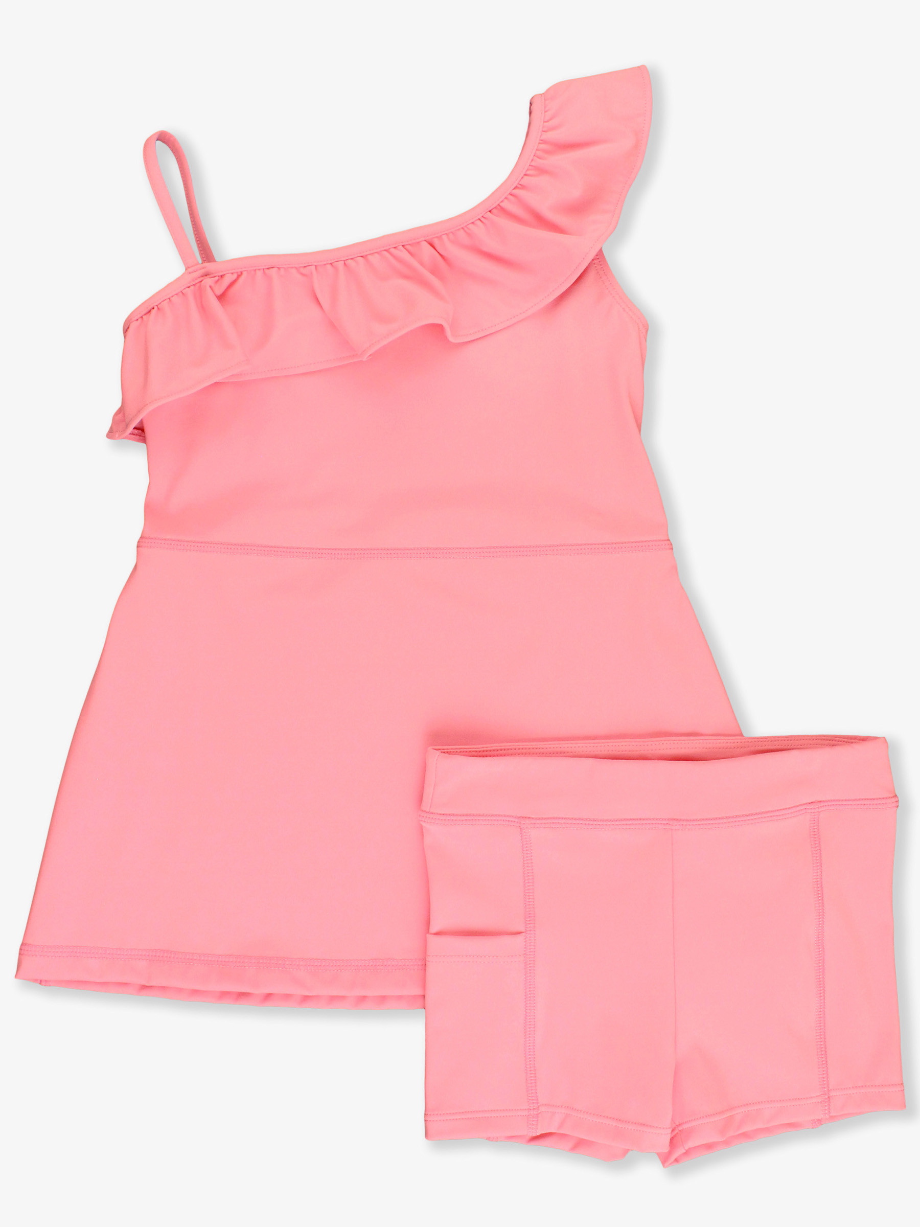 Active Tennis Dress and Bike Short Set | RuffleButts / RuggedButts