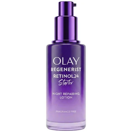 Olay Regenerist Retinol 24 Starter Night Repairing Lotion, Fragrance Free, Smooths & Evens Texture, 1.7 fl oz (50 mL) | Walmart (US)