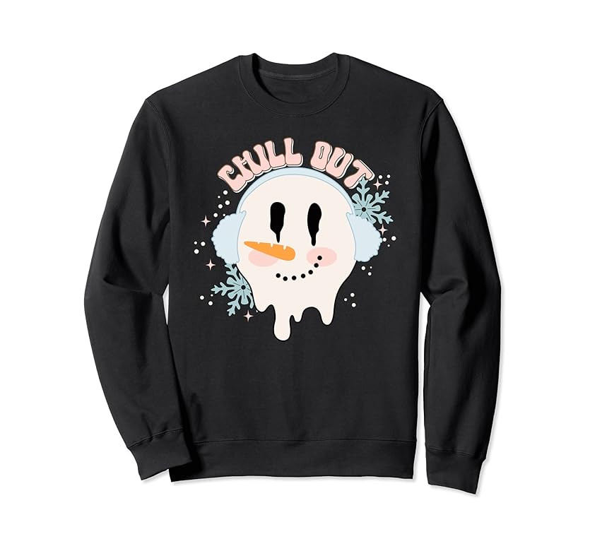 Brand: Snowman Chill Out Merry Christmas Santa Claus Tees | Amazon (US)