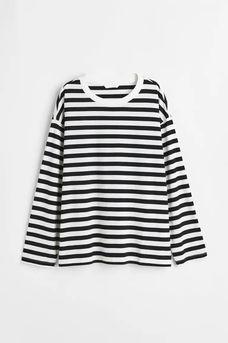 Maglia a maniche lunghe in jersey | H&M (FR, IT, ES, PT, BE)