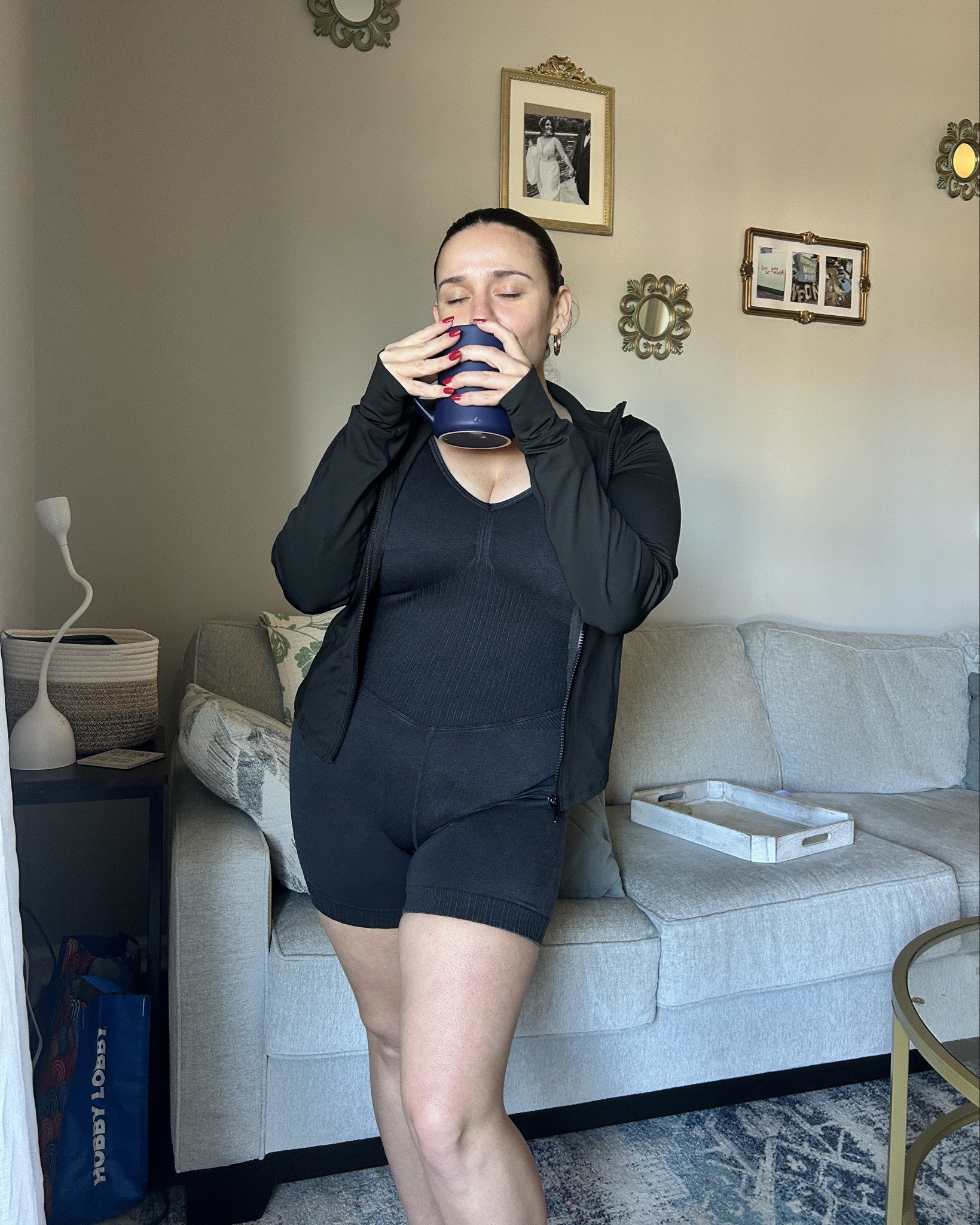 Postpartum MILF journey starts today! 
Activewear is going to be a heavy part of my outfits rotation - strength, sculpt & lots of walk! So we have to look cute doing it! 
Bodysuit: Medium
Jacket: Medium 

#LTKBaby #LTKActive #LTKSeasonal