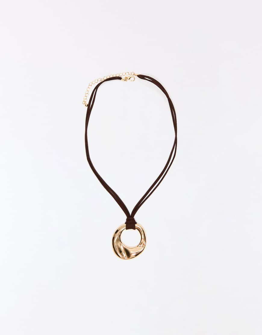 Bershka Lanyard necklace in gold | ASOS (Global)