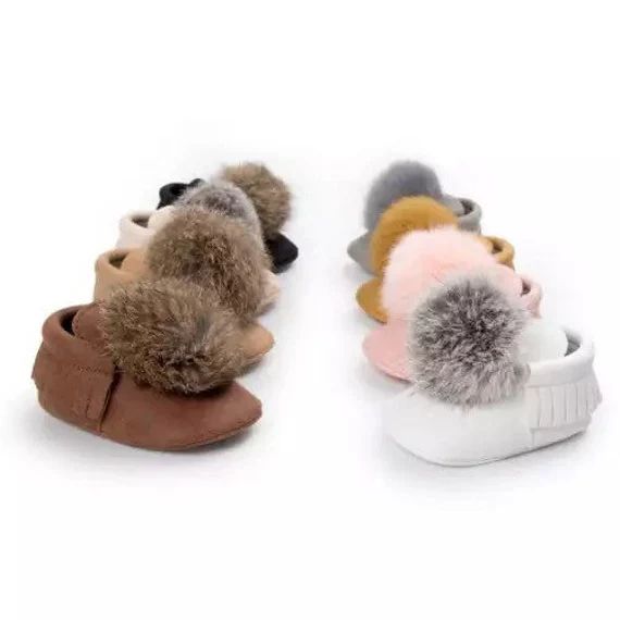 Baby Personalized Pom Pom Crib Shoes Baby Shoes | Etsy | Etsy (US)