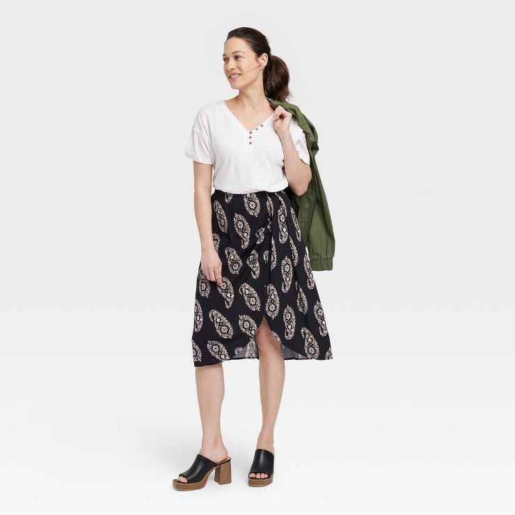 Women's Drapey A-Line Wrap Skirt - Knox Rose™ | Target