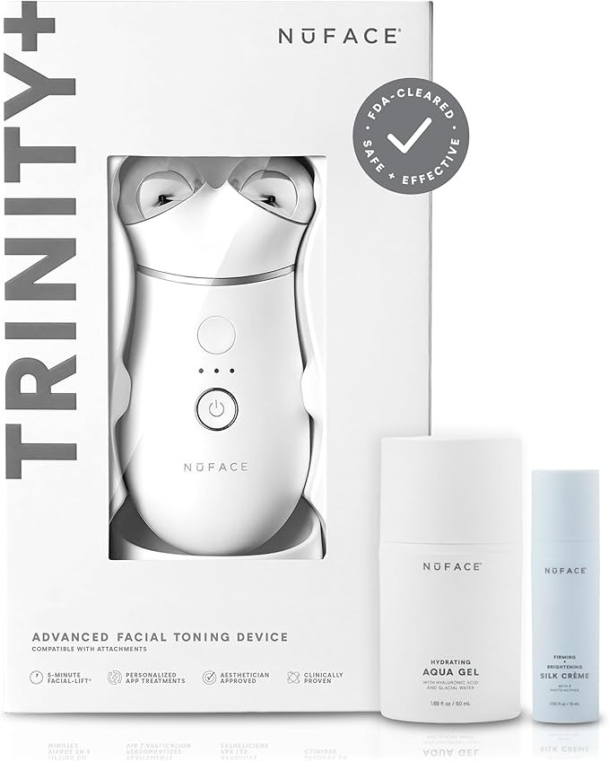 NuFACE TRINITY+ Microcurrent Facial Device Kit - FDA Cleared Face Sculpting & Neck Tightening Dev... | Amazon (US)